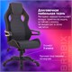 Кресло компьютерное BRABIX "Techno Pro GM-003", ткань, черное/серое, вставки оранжевые, 531813 531813