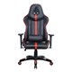 Кресло компьютерное BRABIX "GT Carbon GM-120", две подушки, экокожа, черное/красное, 531931 531931