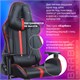 Кресло компьютерное BRABIX "GT Carbon GM-120", две подушки, экокожа, черное/красное, 531931 531931