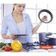 Крышка для любой сковороды и кастрюли универсальная 3 размера (22-24-26 см) серая, DASWERK, 607588 607588