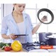 Крышка для любой сковороды и кастрюли универсальная 3 размера (24-26-28 см) серая, DASWERK, 607591 607591