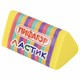 Ластик трехгранный ПИФАГОР "ЭНИКИ-БЕНИКИ", 35х18х18 мм, картонный держатель, цвета ассорти, 272668 272668