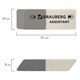 Набор ластиков BRAUBERG "Assistant" 3 шт., 41х14х8 мм, серо-белые, прямоугольные, скошенные края, 222463 222463