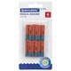 Ластики BRAUBERG "Ultra" 6 шт., размер ластика 41х14х8 мм, красно-синие, натуральный каучук, 229599. 229599