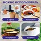Ложка столовая одноразовая пластиковая 180 мм, черная, КОМПЛЕКТ 50 шт., ЭТАЛОН, WELDAY, 607836 607836