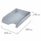 Лoтoк горизонтальный для бумаг BRAUBERG "Standard", 350х253х65 мм, серый, 238347 238347