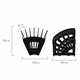 Лoтoк для бумаг веерный STAFF 7-ми секционный, 6 отделений, сетчатый, черный, 237023 237023