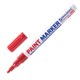 Маркер-краска лаковый (paint marker) 2 мм, КРАСНЫЙ, НИТРО-ОСНОВА, алюминиевый корпус, BRAUBERG PROFESSIONAL PLUS, 151440 151440