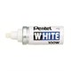 Маркер-краска лаковый PENTEL (Япония) WHITE, 6,5 мм, БЕЛЫЙ, алюминиевый корпус, длина письма 1200 м, X100W 151258