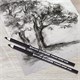 Карандаш (1 штука) угольный BRAUBERG ART CLASSIC, ТВЕРДЫЙ, круглый, корпус черный, заточенный, 181292 181292