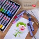 Пастель масляная художественная BRAUBERG ART CLASSIC, УТОЛЩЕННАЯ, 24 цвета, круглое сечение, 181452 181452