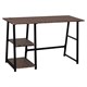 Стол на металлокаркасе BRABIX "LOFT CD-006", 1200х500х730 мм, 2 полки, цвет морёный дуб, 641224 641224