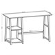 Стол на металлокаркасе BRABIX "LOFT CD-006", 1200х500х730 мм, 2 полки, цвет морёный дуб, 641224 641224