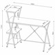 Стол на металлокаркасе BRABIX "LOFT CD-004", 1200х535х1110 мм, 3 полки, цвет дуб антик, 641219 641219