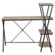 Стол на металлокаркасе BRABIX "LOFT CD-004", 1200х535х1110 мм, 3 полки, цвет дуб натуральный, 641220 641220