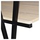 Стол на металлокаркасе BRABIX "LOFT CD-004", 1200х535х1110 мм, 3 полки, цвет дуб натуральный, 641220 641220