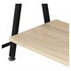 Стол на металлокаркасе BRABIX "LOFT CD-004", 1200х535х1110 мм, 3 полки, цвет дуб натуральный, 641220 641220