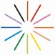Мелки пластиковые BIC "Plastidecor", 12 цветов, ультрапрочные, круглые, картонная упаковка, подвес, 945764 222900