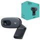 Веб-камера LOGITECH C270, 1/3 Мп, микрофон, USB 2.0, регулируемый крепеж, черная 350834