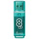 Флеш-диск 8 GB, SMARTBUY Glossy, USB 2.0, зеленый, SB8GBGS-G 512179