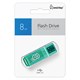 Флеш-диск 8 GB, SMARTBUY Glossy, USB 2.0, зеленый, SB8GBGS-G 512179
