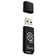Флеш-диск 8 GB, SMARTBUY Glossy, USB 2.0, черный, SB8GBGS-K 512177