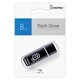 Флеш-диск 8 GB, SMARTBUY Glossy, USB 2.0, черный, SB8GBGS-K 512177
