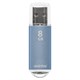 Флеш-диск 8 GB, SMARTBUY V-Cut, USB 2.0, металлический корпус, синий, SB8GBVC-B 512182