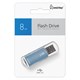 Флеш-диск 8 GB, SMARTBUY V-Cut, USB 2.0, металлический корпус, синий, SB8GBVC-B 512182