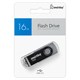 Флеш-диск 16 GB SMARTBUY Twist USB 2.0, черный, SB016GB2TWK 513907