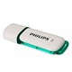 Флеш-диск 8 GB PHILIPS SNOW, разъем USB 2.0, зеленый, FM08FD70B/97 514077