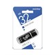 Флеш-диск 32 GB, SMARTBUY Glossy, USB 2.0, черный, SB32GBGS-K 512776