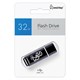 Флеш-диск 32 GB, SMARTBUY Glossy, USB 2.0, черный, SB32GBGS-K 512776