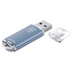 Флеш-диск 32 GB, SMARTBUY V-Cut, USB 2.0, металлический корпус, синий, SB32GBVC-B 512187