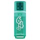 Флеш-диск 64 GB SMARTBUY Glossy USB 2.0, зеленый, SB64GBGS-G 513054