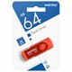 Флеш-диск 64 GB SMARTBUY Twist USB 3.0, красный, SB064GB3TWR 513913