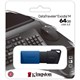 Флеш-диск 64 GB KINGSTON DataTraveler Exodia M, разъем USB 3.2, черный/синий, DTXM/64GB 513781