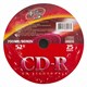 Диски CD-R VS, 700 Мб, 52x, Bulk (термоусадка без шпиля), КОМПЛЕКТ 25 шт., VSCDRSH2501 513998