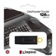 Флеш-диск 128 GB KINGSTON DataTraveler Exodia, разъем USB 3.2, черный/желтый, DTX/128GB 513639