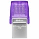 Флеш-диск 64 GB KINGSTON DataTraveler microDuo 3C, разъем USB 3.2, Type-C, фиолетовый, DTDUO3CG3/64GB 514072
