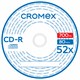 Диски CD-R CROMEX, 700 Mb, 52x, Bulk (термоусадка без шпиля), КОМПЛЕКТ 100 шт., 513779 513779