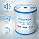 Диски CD-R CROMEX, 700 Mb, 52x, Bulk (термоусадка без шпиля), КОМПЛЕКТ 100 шт., 513779 513779