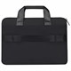 Сумка портфель HEIKKI ULTRA (ХЕЙКИ) с отделением для ноутбука 15,6", Total black, черная, 28х39х3 см, 272609 272609