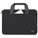 Сумка портфель HEIKKI ULTRA (ХЕЙКИ) с отделением для ноутбука 15,6", Total black, черная, 28х39х3 см, 272609 272609