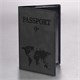 Обложка для паспорта "Passport Map", мягкая экокожа, графитовая, STAFF, 238875 238875