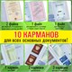 Папка-органайзер, обложка семейная для 1-го комплекта документов, А4, ПВХ, матовая, STAFF, 238337 238337