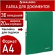 Папка 30 вкладышей BRAUBERG "Office", зеленая, 0,5 мм, 271326 271326