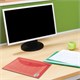 Папка-конверт с кнопкой STAFF, А4, до 100 листов, прозрачная, красная, 0,12 мм, 225172 225172