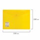 Папка-конверт с кнопкой BRAUBERG А4 до 100 л. прозрачная желтая СВЕРХПРОЧНАЯ 0,18 мм, 270472 270472