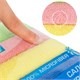 Салфетка из МИКРОФИБРЫ универсальная 30х30 см, КОМПЛЕКТ 4 шт., MULTI PRO COLOUR, 280 г/м2, LAIMA, 607792 607792